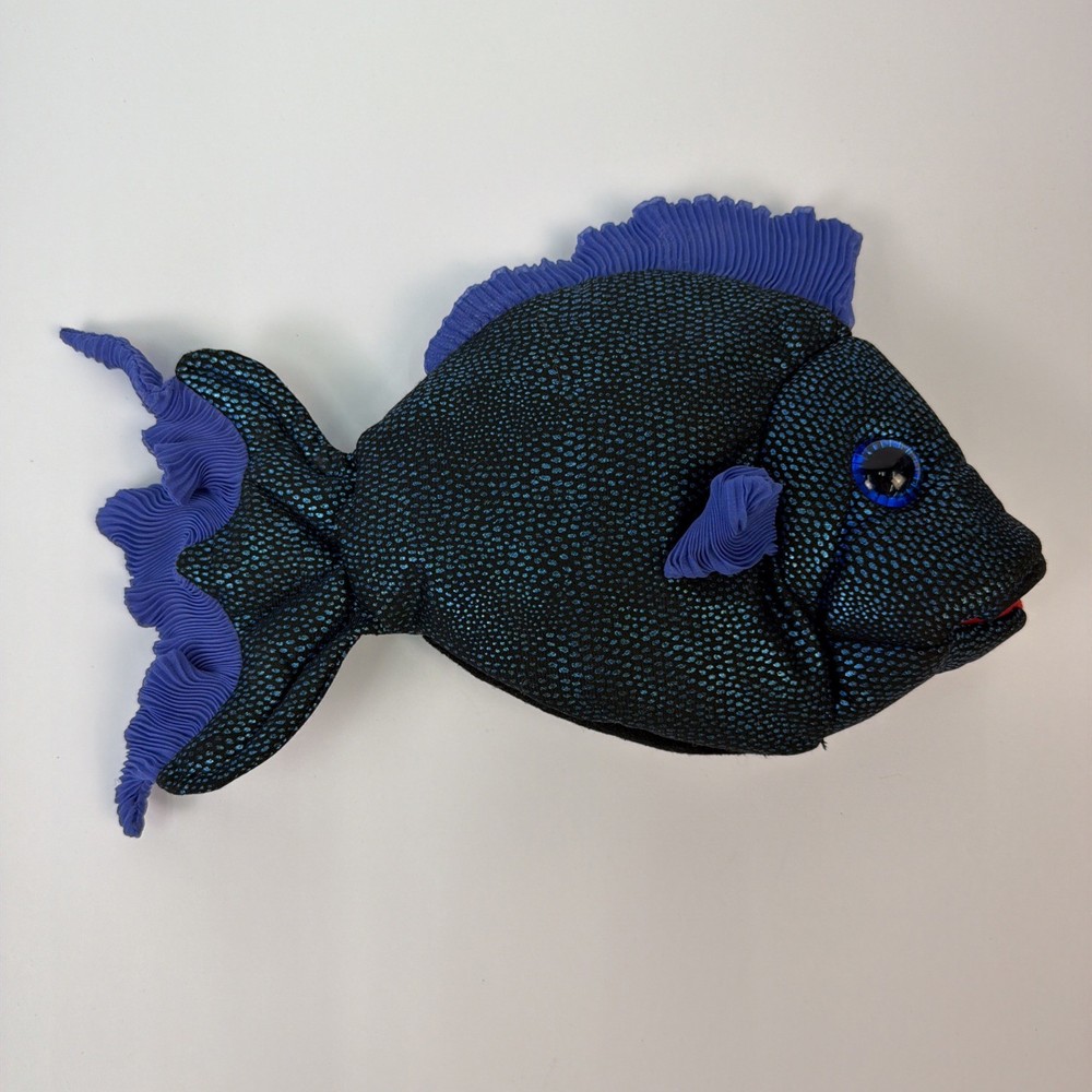 Folkmanis Blue Fish Puppet Underwater Learning Story Telling Classroom