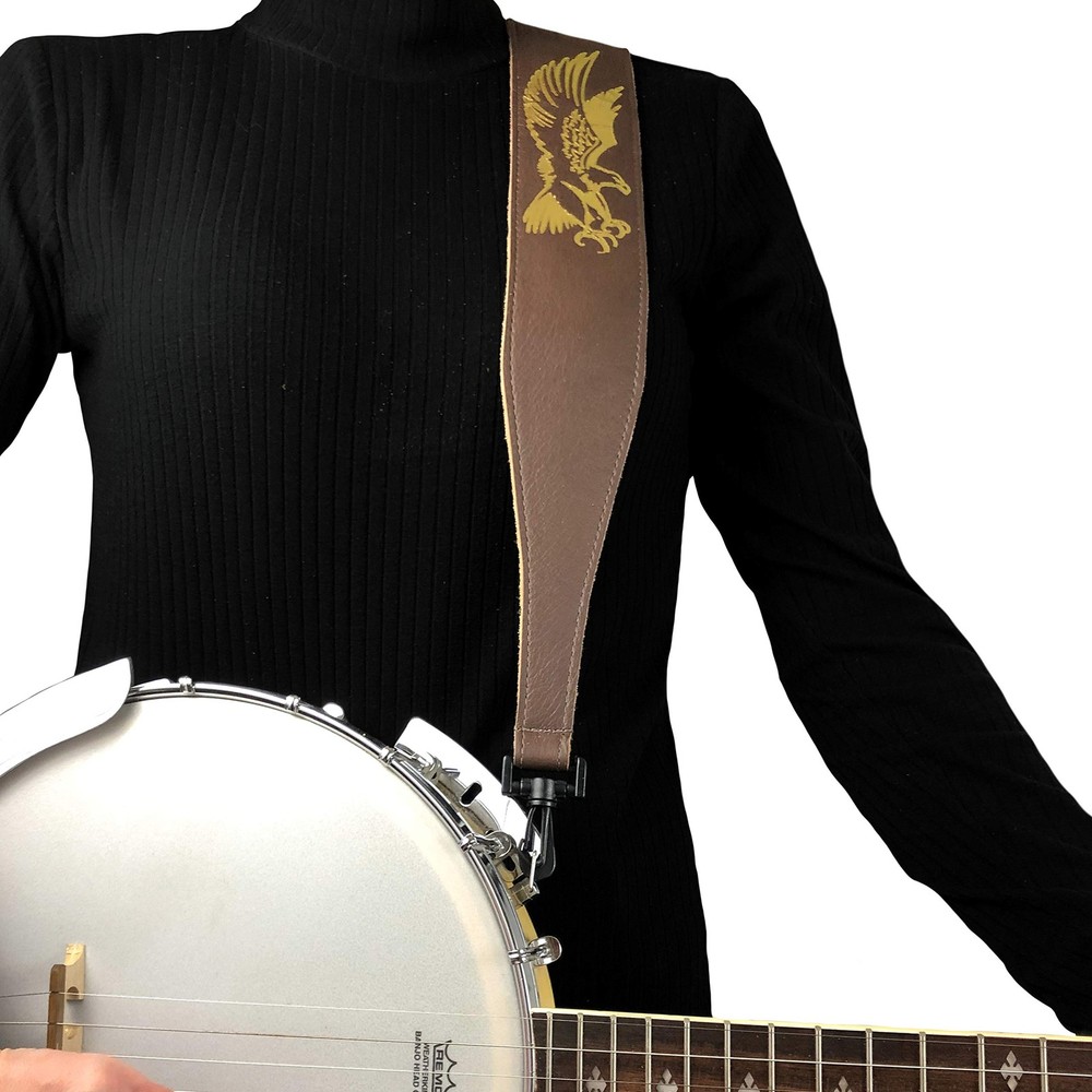 Perri's Leathers, Banjo Flying Eagle Guitar Strap, Polyester and Plastic Comb...