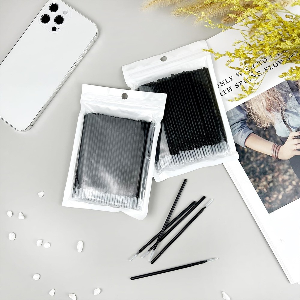 200PCS Disposable Micro Applicator Brushes – Mini Precision Swabs for...