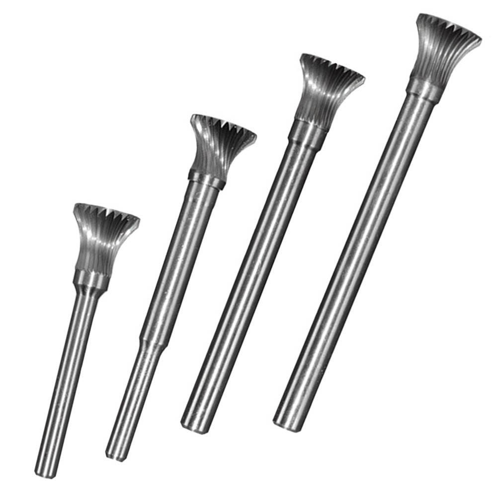 Rotary Filing Set Including Various Bits with a Standardized 6mm Shank Size