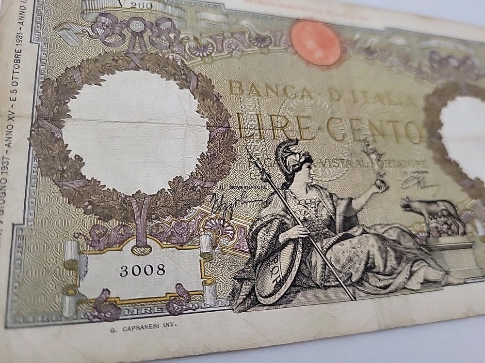 Banca D'Italia Lire Cento