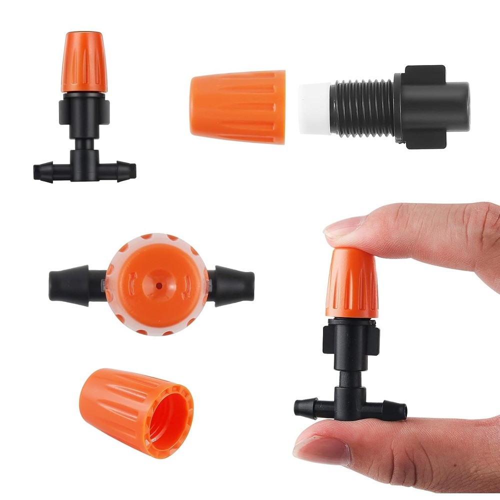 Durable 50-Pack Garden Drip Watering Kit - Efficient & Adjustable Flow Control
