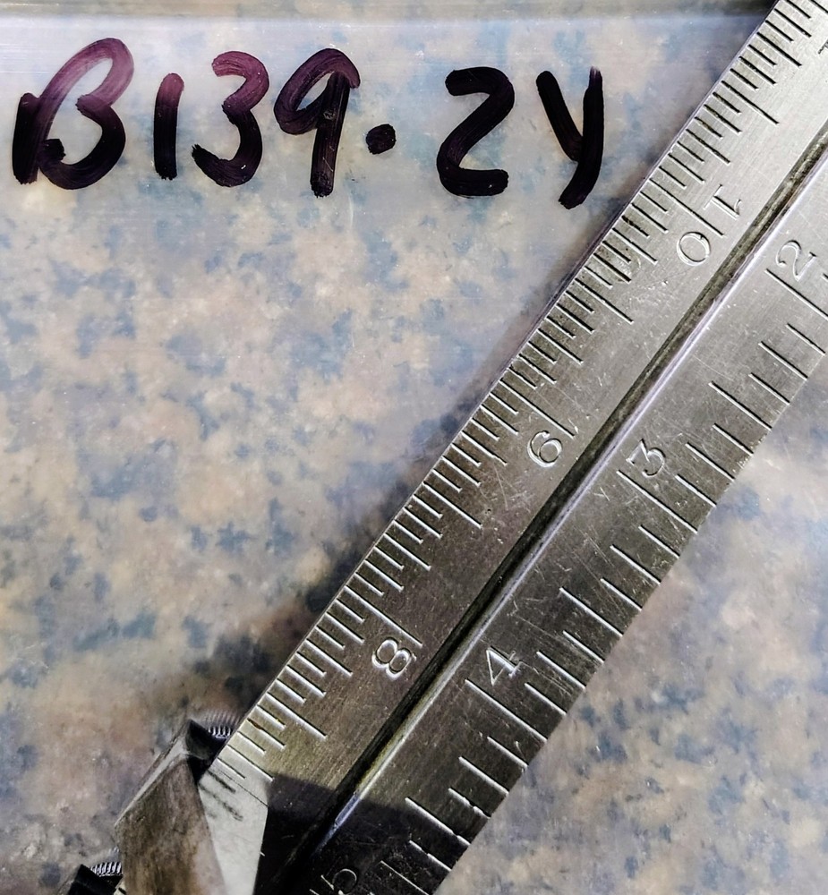 🗽VINTAGE STARRETT ADJUSTABLE KEY SEAT RULE STOPS WITH RULE