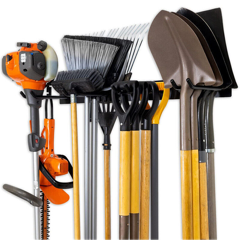 Garage Storage Organizer Wall Mount Garden Tools Rack Heavy Duty Storage Hanger