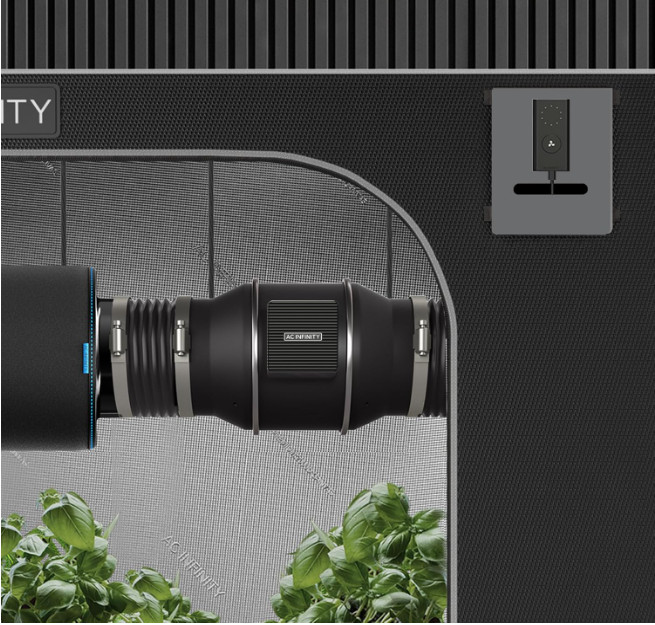 CLOUDLINE PRO S6 6” Quiet Inline Duct Fan with Speed Controller, EC Motor