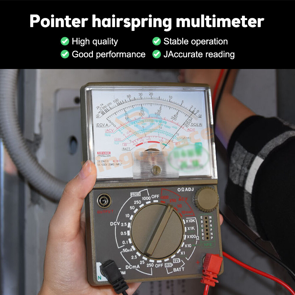 Multimeter DC AC Analogue Meter DE-960TR Multitester Resistance Volt Current Ohm