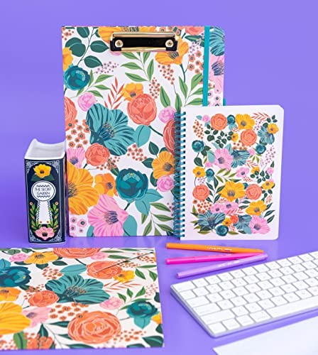Steel Mill & Co Cute Clipboard Folio with Refillable Lined Notepad and