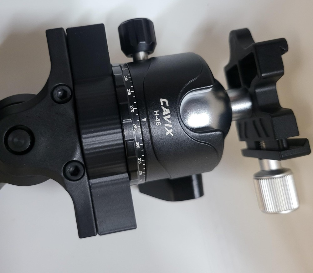 Arca Swiss Compatible Ball Head Mount for Tripod, 3/8" Quick Release Plate