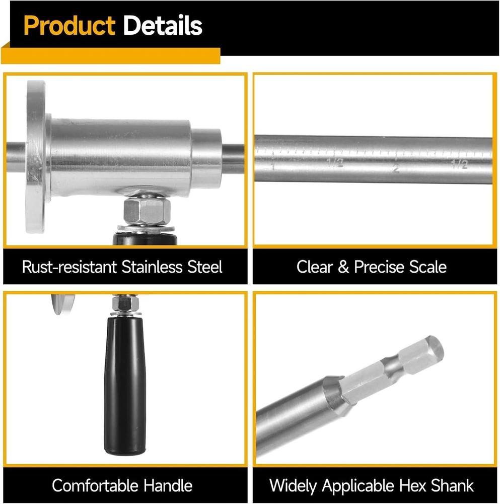 inside Pipe Cutters for PVC Pipe, 2 Sets Pipe Cutter Tools, Includes Diamond Gri