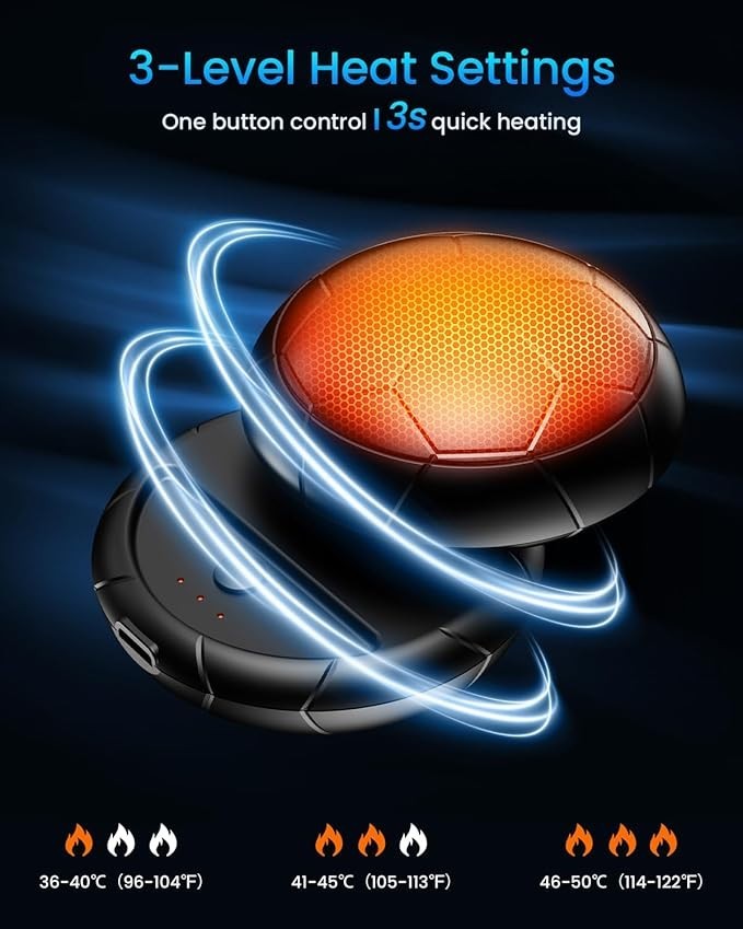 Go Warmer Rechargeable Hand Warmer - 2 Pack