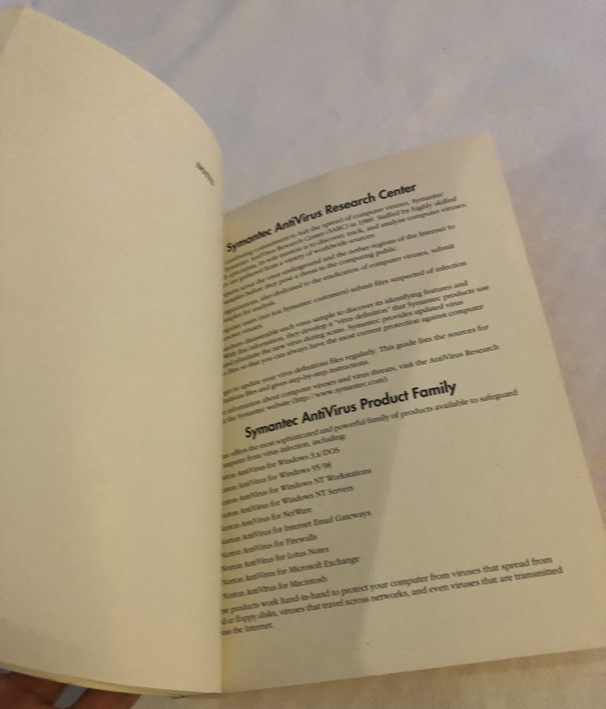 Norton AntiVirus User's Guide Windows NT Windows 98 & 95 Windows 3.1/DOS