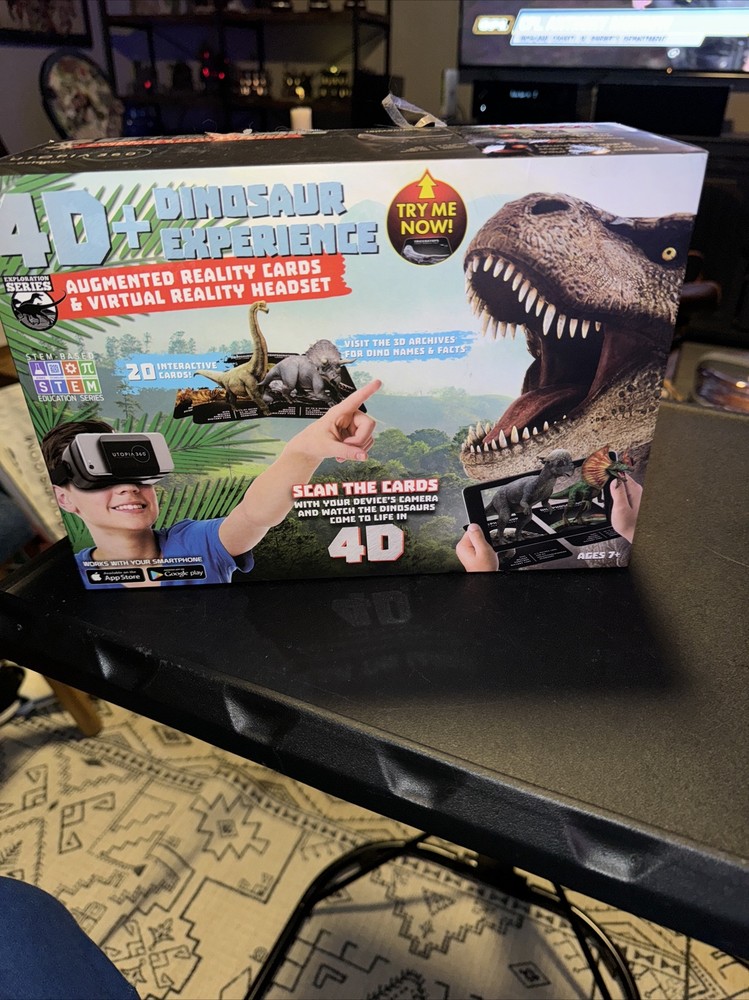 4D+ Utopia 360° Dinosaur Experience Augmented Reality Cards & VR Headset