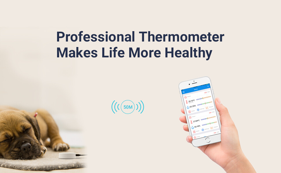 Inkbird Thermometer Hygrometer Data Loggers Android & iOS Phone Waterproof Probe
