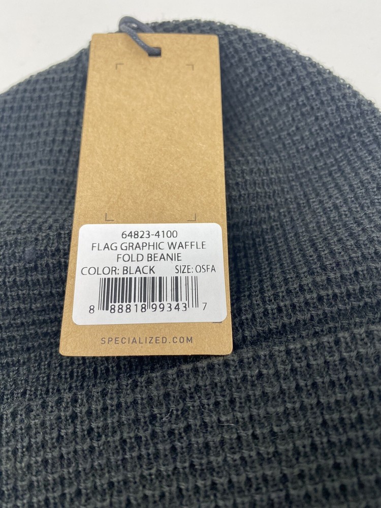 Specialized Bikes Flag Graphic Waffle Fold Beanie - ONE SIZE - NEW WITH TAGS