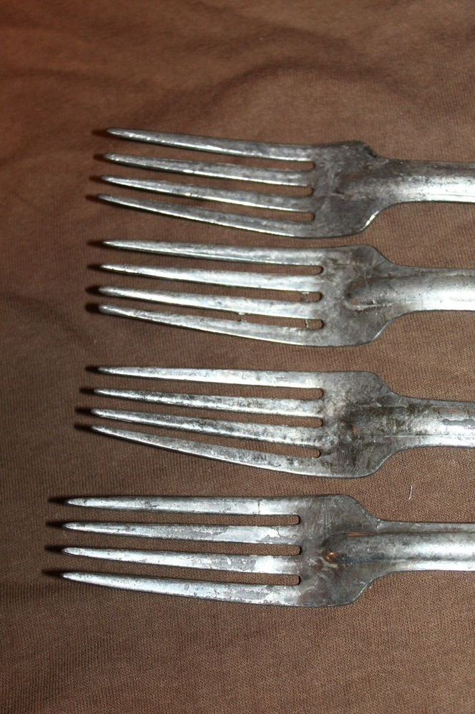 1-Original WW1 U.S. Army Mess Kit Galvanized Steel Fork