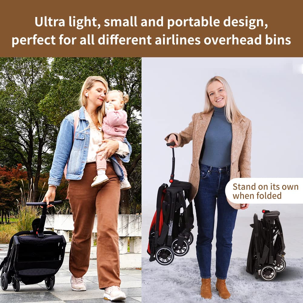 Portable Stroller with Automatic Fold,Lightweight Umbrella Stroller with Pop Out