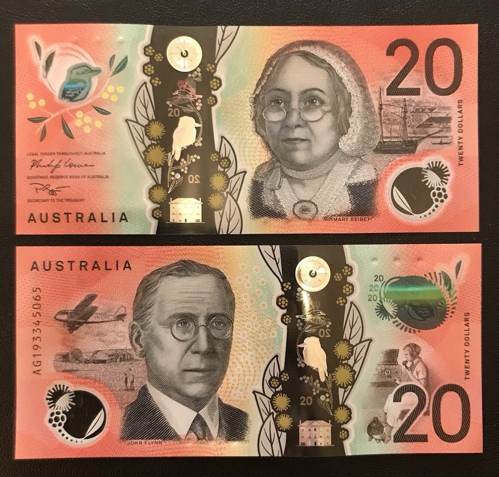 UNC Australia $20 Twenty Dollars Banknote 2017 Polymer Series