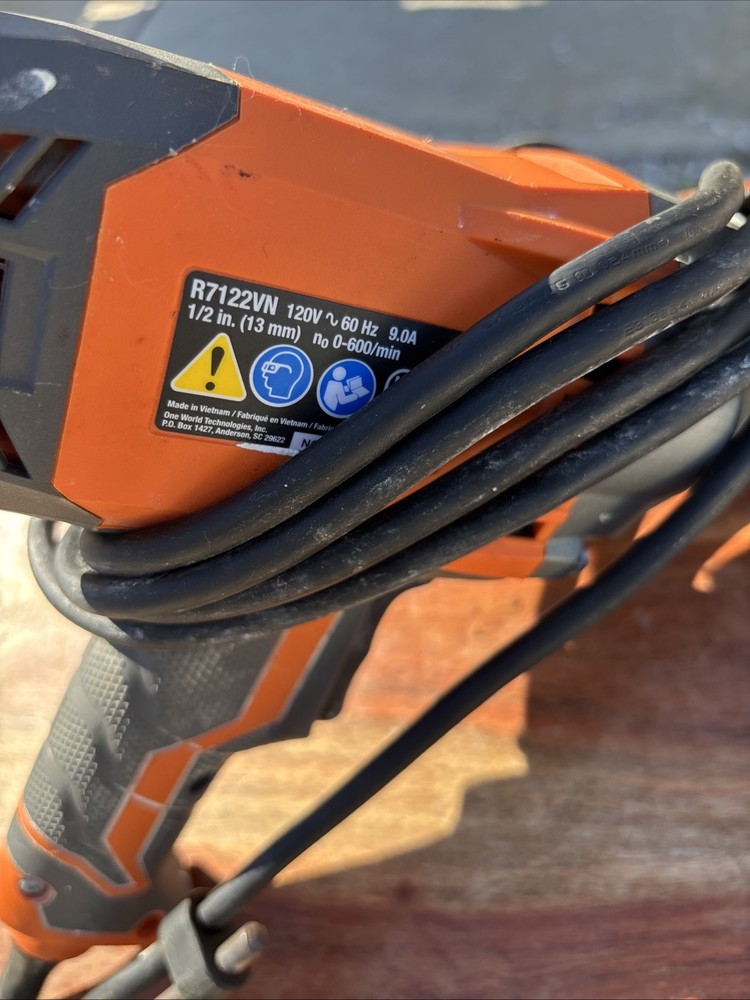 RIDGID R7122VN 1/2" Spade Handle Mud Mixer (Corded)