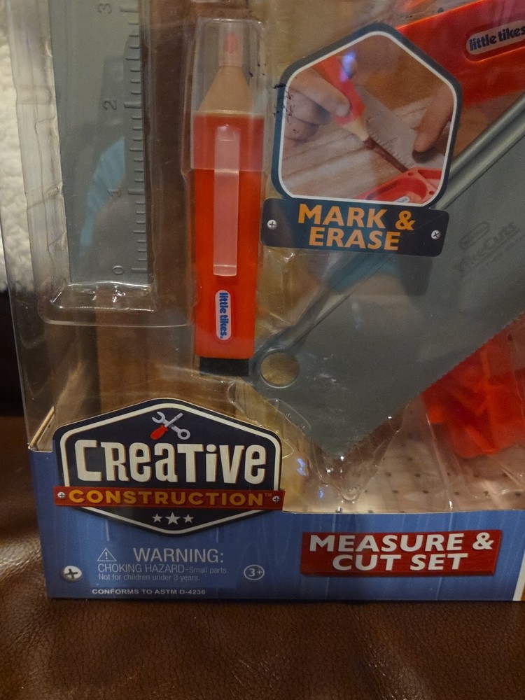 little tikes Creative Construction Measure & Cut Set - Includes 5 Accessories,