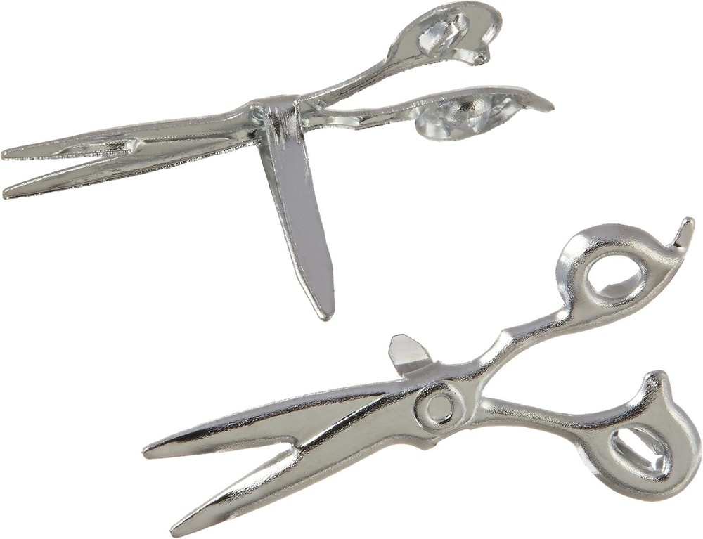 Eyelet Outlet Scissor Brads, 12 Pack