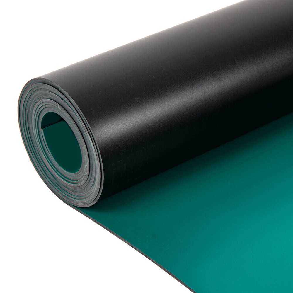 Anti-Static ESD Rubber Table Floor Mat 118" x 23" Large Fit For Workbench