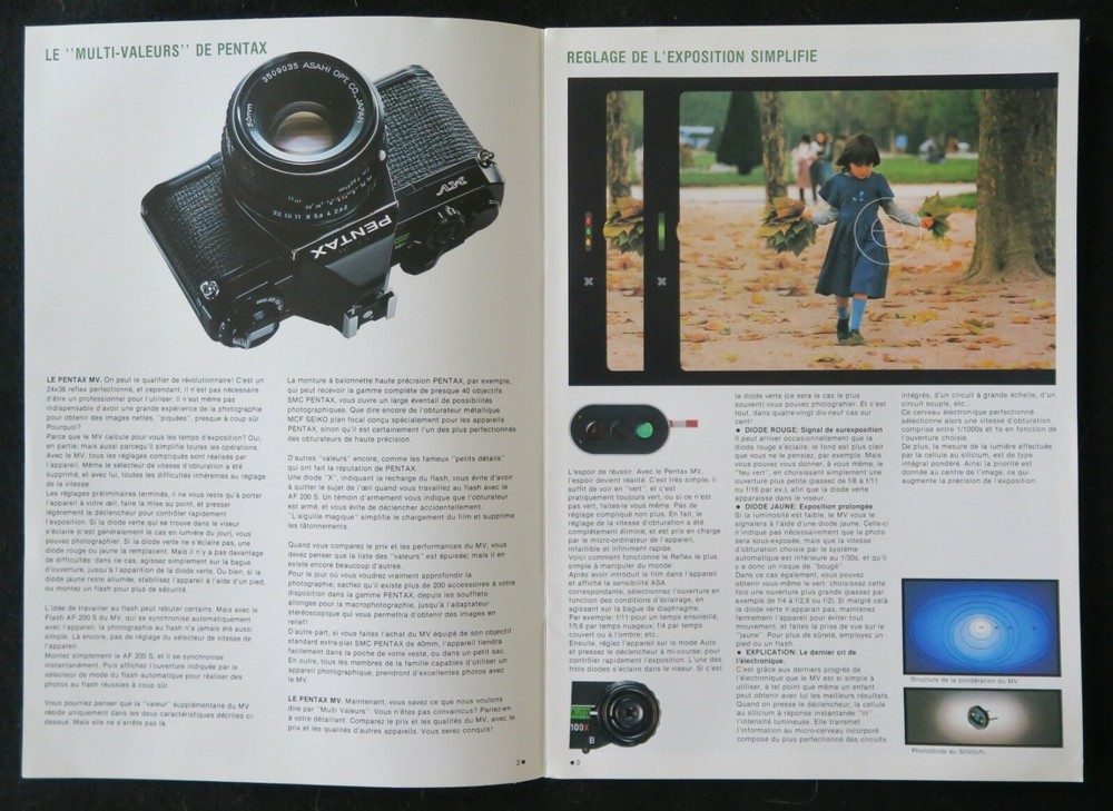 PENTAX MV Multi Value Camera Catalog ASAHI Catalog Catalog
