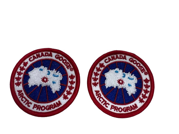 2 Pack Goose Iron -Sew On Embroidered Patch 2.5"