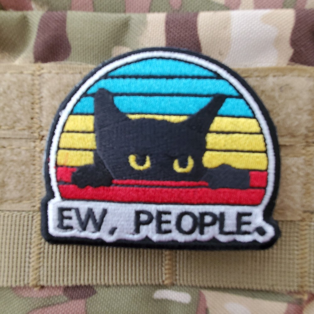 EW PEOPLE Fun Sarcastic Tactical Morale Patch Hook and Loop