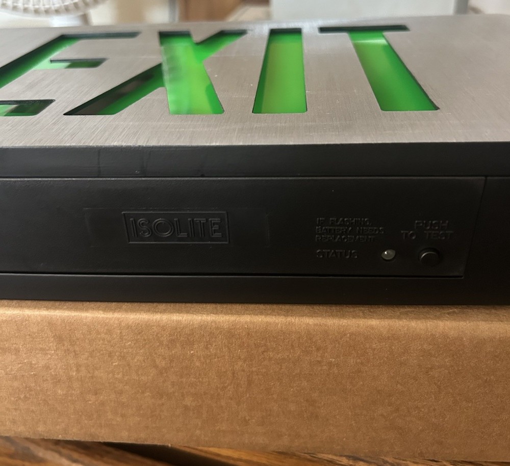 Isolite LED Exit Sign Type e LPSCEMG1BABKMTEBSD