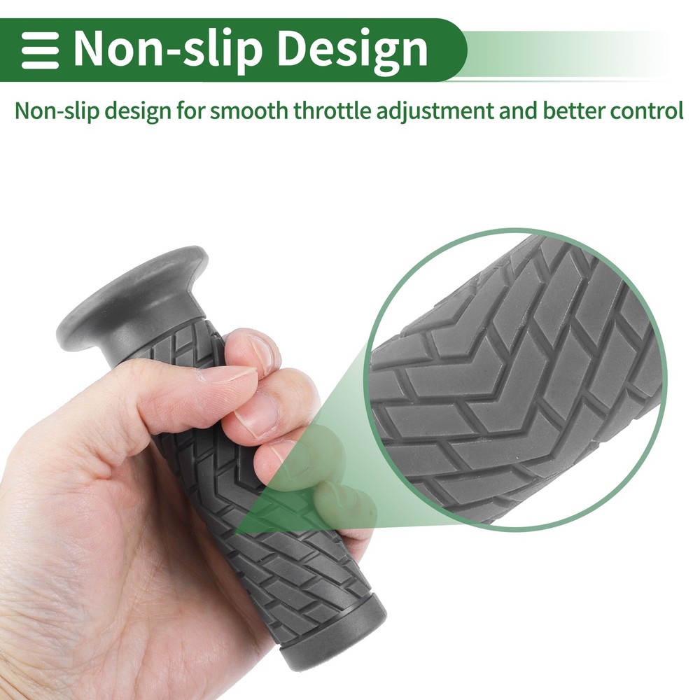 Motorcycle Knobs 7/8" 22mm Dark Grey TPU Handlebar Cover