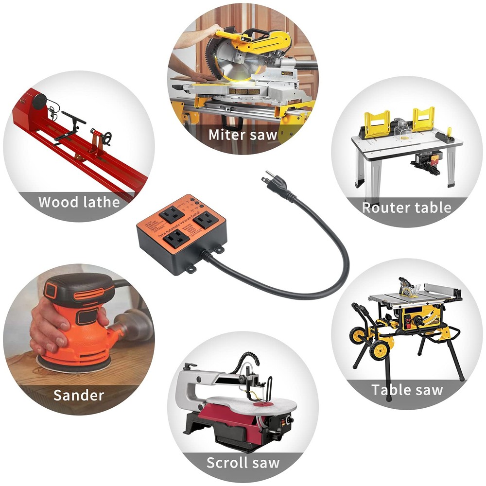 Automatic Vacuum Switch, Ortis Dust Control Autoswitch for More Power Tools,...