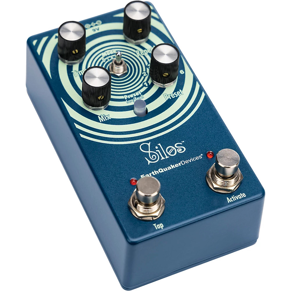 EarthQuaker Silos Multi-Generational Time Reflection Device Delay Pedal Ocean Bl
