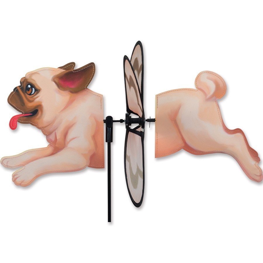 Pug Dog Petite Wind Spinner 18"