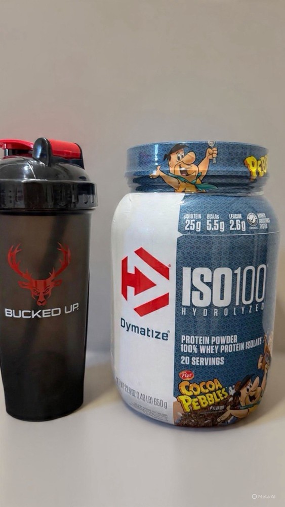 Dymatize ISO100 Hydrolyzed Whey Protein – Cocoa Pebbles, 650 g (Includes Shaker)