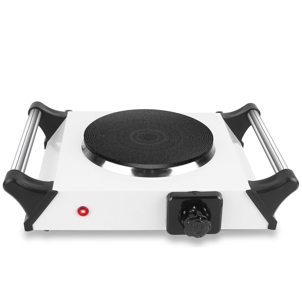 Electric Double Burner Hot Plate Adjustable Temperature Control Cooktop Stove