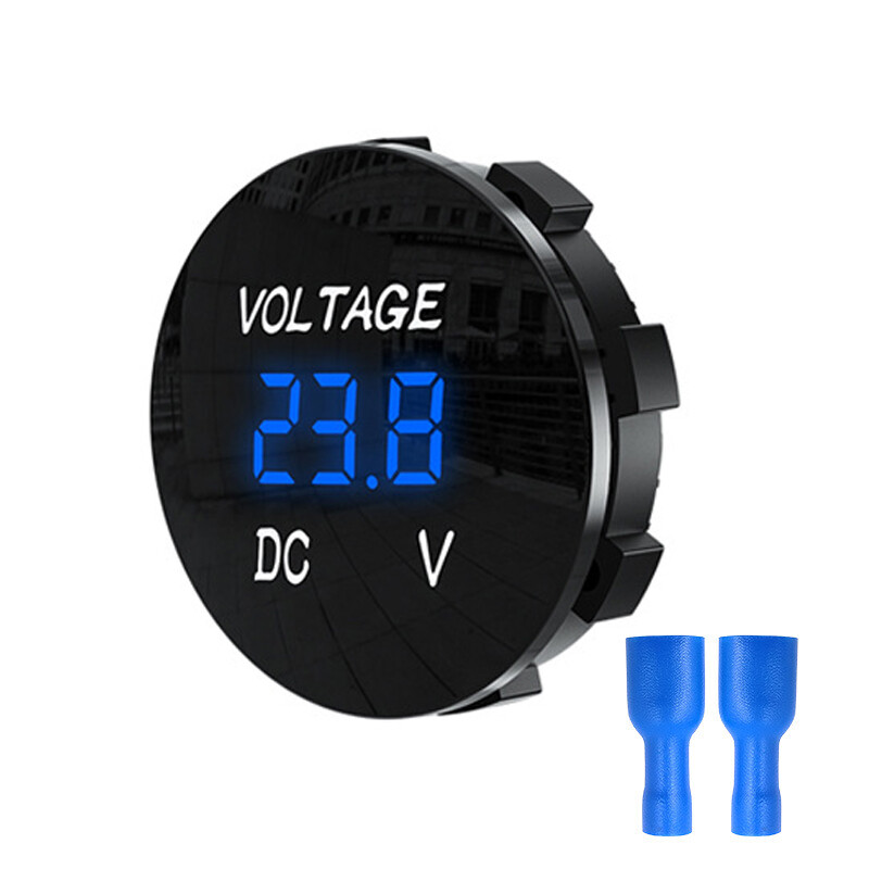 DC 5V-24V Digital Panel Voltmeter LED Display Voltage For Motorcycle Car Auto
