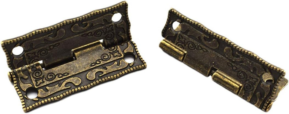 Antique Bronze Decorative Hinges Pattern Carved Design Butt Folding Hinge with S