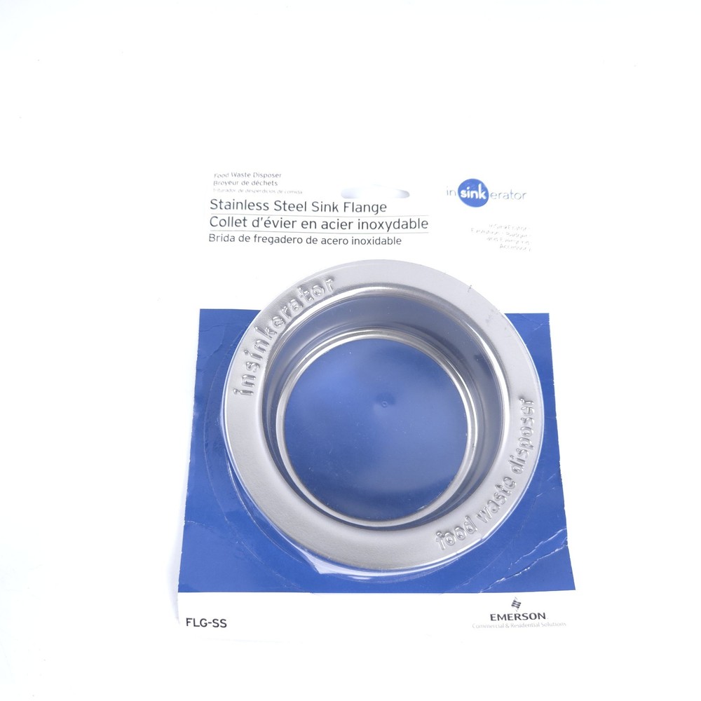 InSinkErator Stainless Steel Sink flange. Model FLG-SS