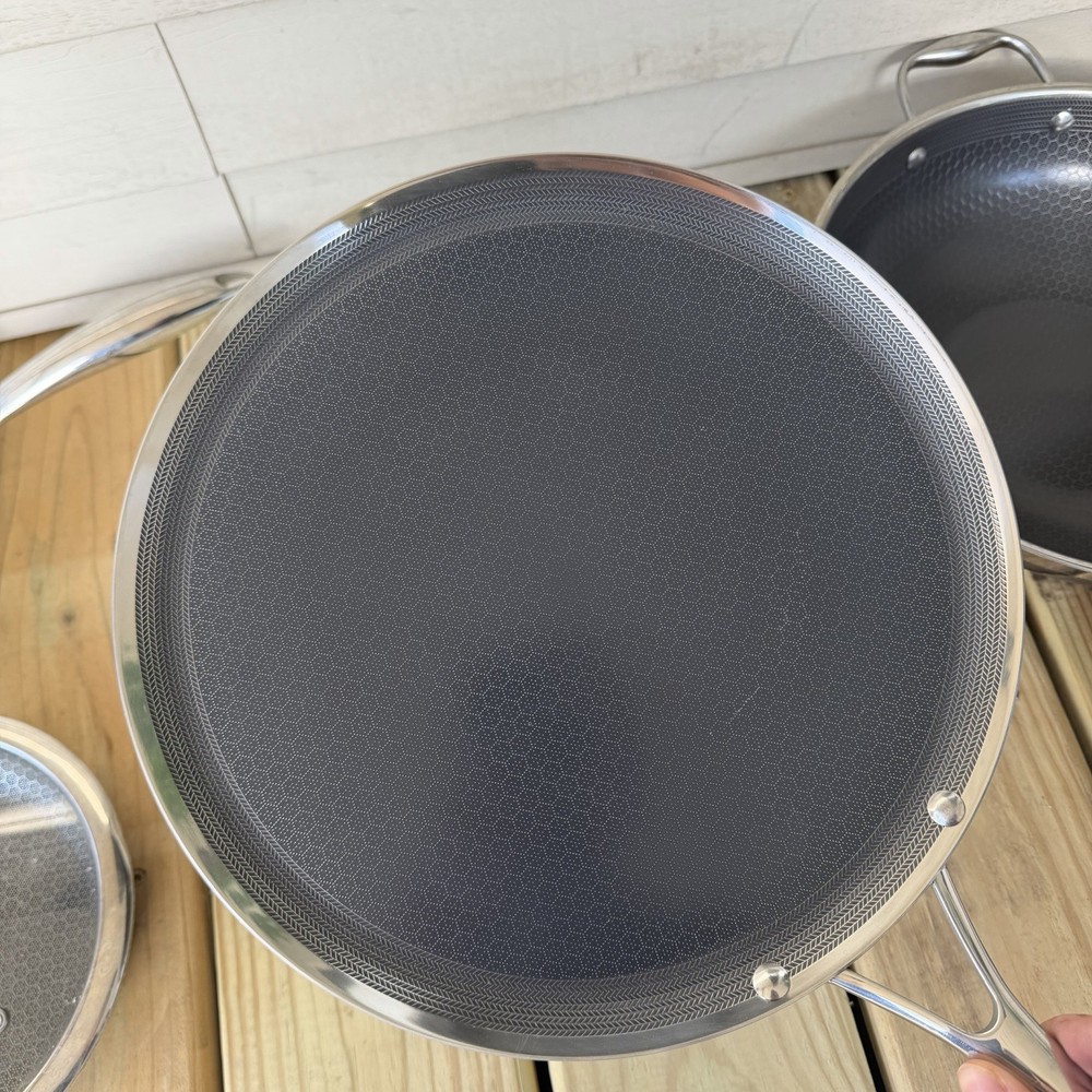 Hexclad Hybrid Cookware 7 Piece Set Preowned Great Condition
