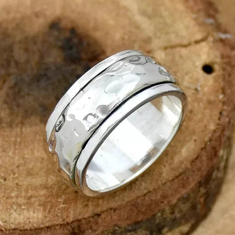 925 Sterling Silver, Solid Silver, Band Ring, Unisex, wide Band Ring