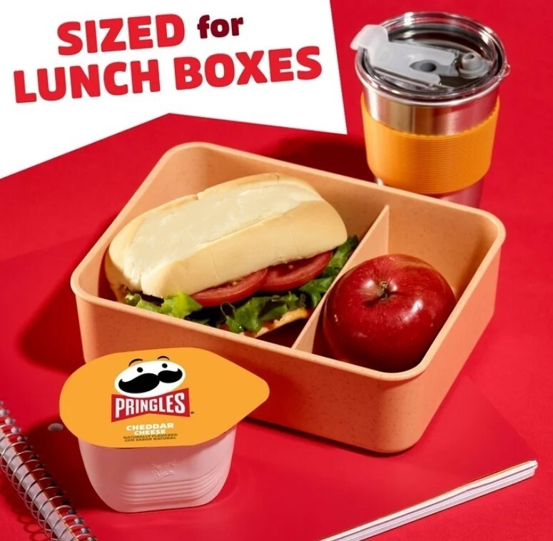 Pringles Cheddar Cheese Potato Chips, 12-Pack, Perfect for Lunch Snacks