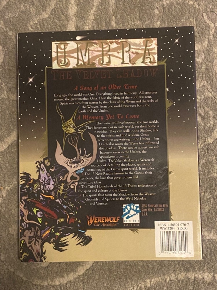Werewolf: The Apocolypse Set-Rulebook + Guidebook + 2 sourcebooks + Tribe Book