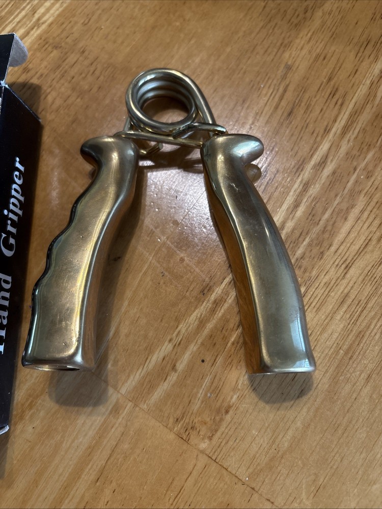 Vintage Solid Brass Exercise Hand Grip Hand Strengthen Exercise Gripper