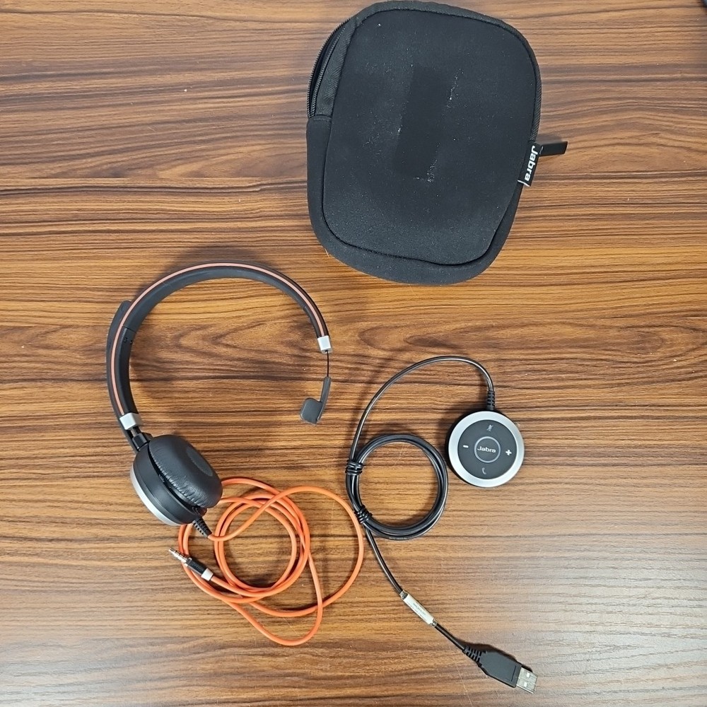 Jabra Evolve 40 Wired Stereo USB Headset HSC017 W Controller ENC010
