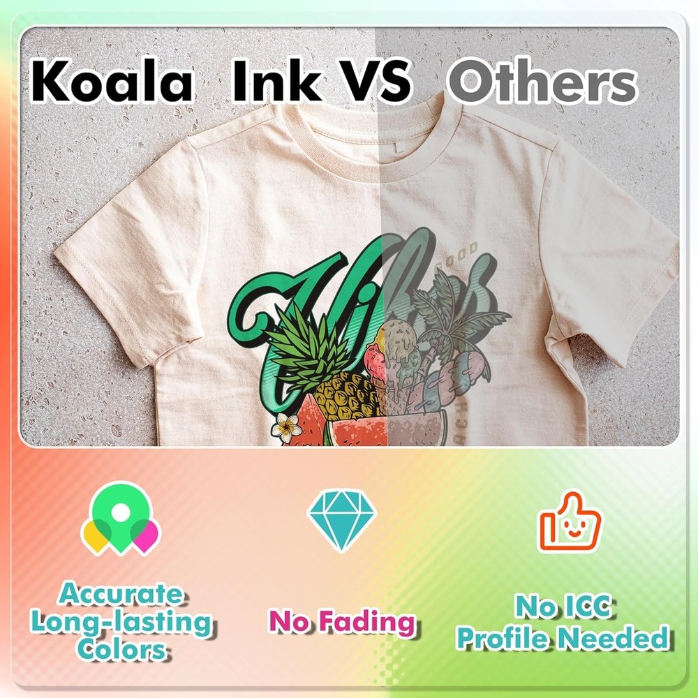 Refillable 200ML Black Ink for Koala Printers - Vivid Transfer Effects