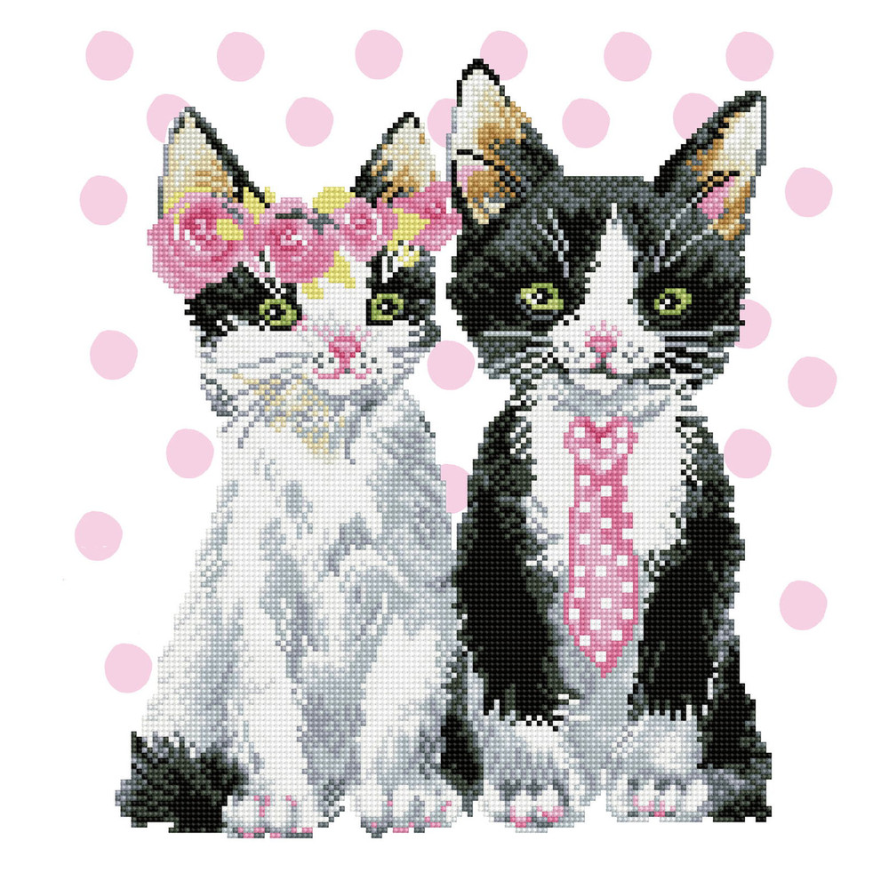 Diamond Dotz Mr & Mrs Pink Diamond Painting Kit