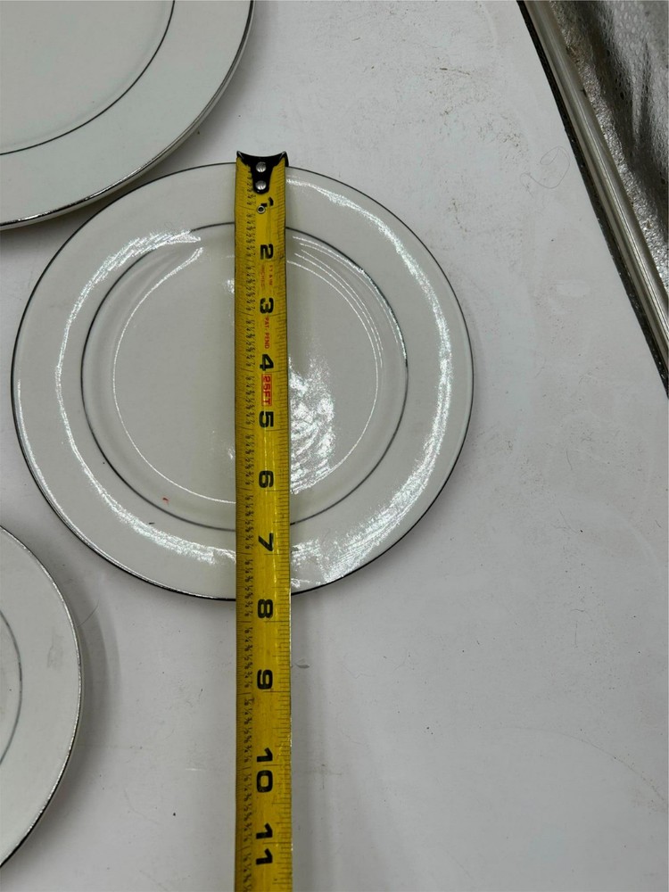TABLETOPS LIFESTYLES DOUBLE PLATINUM BAND --- 4 PC PLACE SETTING **MULTIPLES**