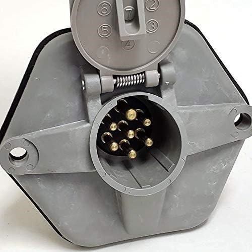 Phillips 16-7602-28 7-Way 28-pin Solid Pins w/o Circuit Breakers Socket Breaker
