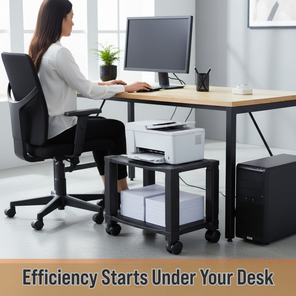 Home-Complete Office Desk Organizer Rolling Cart