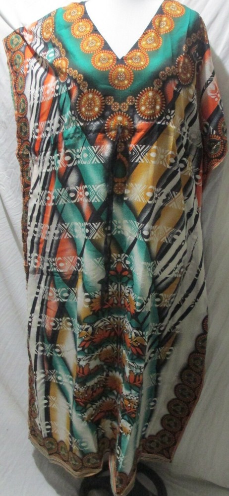 Boho  Caftan Batwing new Printed Crepe caftan top/poncho